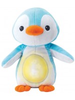 Плюшена играчка WinFun - Пингвин, син, със светлини и звуци