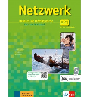 Netzwerk A2.1, Kurs- und Arbeitsbuch,Teil 1+2 CDs+DVD