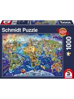Пъзел Schmidt от 1000 части - Опознай света