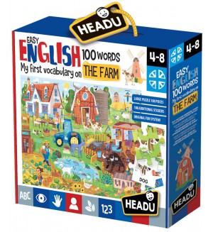 Образователен комплект Headu - Ферма, първите 100 английски думи