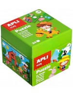 Образователен пъзел APLI Kids – Ферма, 24 части