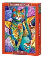 Пъзел Castorland от 1500 части - Котешка радост