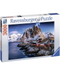 Пъзел Ravensburger от 3000 части - Хамной Лофотен, Норвегия