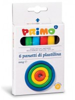 Комплект пластилин Primo - 6 цвята, 110 g