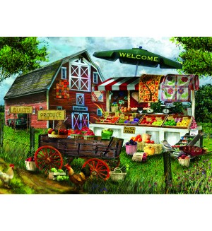 Пъзел SunsOut от 1000 части - Прясно произведени продукти, Том Ууд