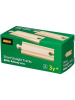 ЖП аксесоар Brio - Мини релси, прави, 4 броя ЖП аксесоар Brio - Мини релси, прави, 4 броя