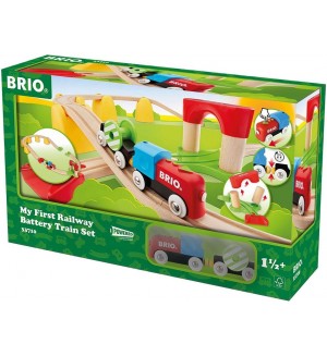 Комплект Brio My First Railway - На батерии, 25 части