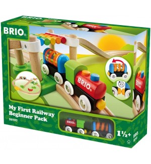 Комплект Brio  My First Railway - За начинаещи, 18 части
