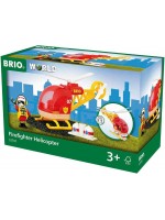 Играчка Brio World - Пожарен хеликоптер
