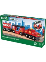 Играчка Brio World - Пожарно влакче