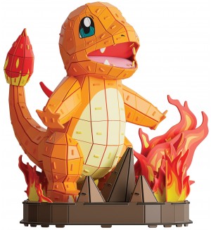 3D фигурка за сглобяване Spin Master 4D Build - Pokеmon Charmander, 241 части