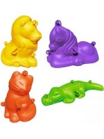 3D формички за пясък Bigjigs - Животни, 4 броя 