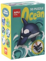 3D пъзел Apli Kids - Ocean, косатка с поставка