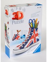 3D пъзел Ravensburger от 108 части - Обувка, Union Jack (нарушена опаковка)