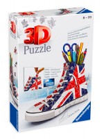 3D пъзел Ravensburger от 108 части - Обувка, Union Jack