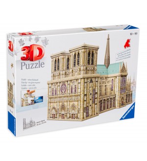3D пъзел Ravensburger от 324 части - Катедралата Нотр Дам