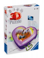 3D Пъзел Ravensburger от 54 части - Кутия за бижута, сърце
