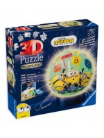 3D Пъзел Ravensburger от 72 части - Миньоните, светещ