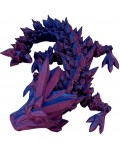 3D принт 3D Morph Lab - Бебе дракон, кристален, синьо-червен
