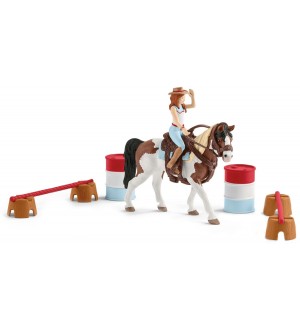 Комплект фигурки Schleich Horse Club - Уестърн с Хана