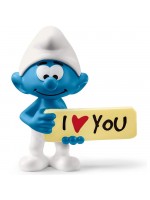 Фигурка Schleich The Smurfs - Смърф с табелка Обичам те