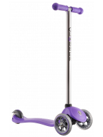 Лилава тротинетка-триколка Globber с кормило - Mеталик