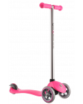 Розова тротинетка-триколка Globber с кормило - Mеталик