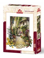 Пъзел Art Puzzle от 500 части - В малкото селце с цветя, Ерик Ъруин Пъзел Art Puzzle от 500 части - В малкото селце с цветя, Ерик Ъруин