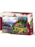 Пъзел Art Puzzle от 1000 части - Залез в планината, Артуро Зарага