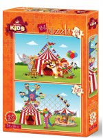 Пъзел Art Puzzle 2 в 1 - Циркът и забавният Панаир Пъзел Art Puzzle 2 в 1 - Циркът и забавният Панаир