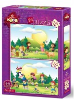 Пъзел Art Puzzle 2 в 1 - Време за игра