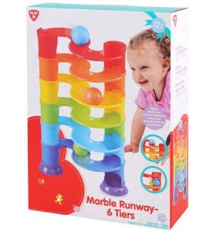 Игрален комплект PlayGo - Писта с топчета Marble Runway, 6 нива