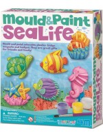 Творчески комплект 4M Mould & Paint - Направи си сам гипсови фигурки на морски животни