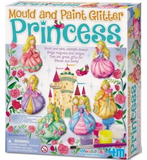 Творчески комплект 4M Mould & Paint - Направи си сам гипсови фигурки на принцеси
