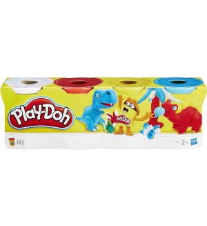 Комплект моделин Hasbro Play-Doh - 4 основни цвята
