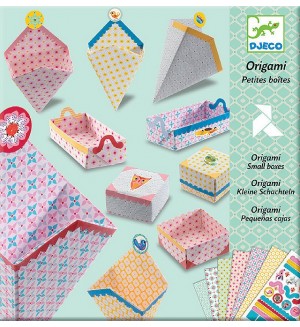 Творчески комплект за оригами Djeco - Малки кутии