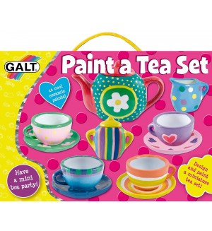 Творчески комплект за рисуване Galt - Сервиз за чай