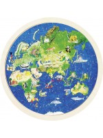 Дървен пъзел Goki - Глобус