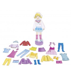 Кукла за обличане Goki - С магнитни дрехи