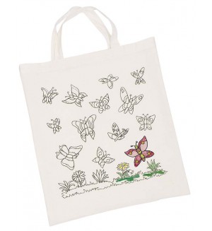 Памучна торба за оцветяване Goki - Пеперуди