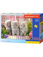 Пъзел Castorland от 300 части - Три сиви котенца