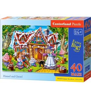 Пъзел Castorland от 40 XXL части - Хензел и Гретел