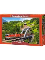 Пъзел Castorland от 500 части - Влак на моста