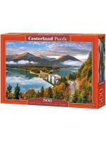Пъзел Castorland от 500 части - Изгрев над езерото Силвенщайн, Германия