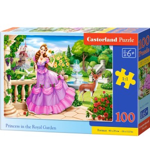 Пъзел Castorland от 100 части - Принцеса в Кралската градина