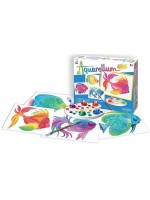 Комплект за оцветяване с акварелни бои Sentosphere Aquarellum Junior - Риби