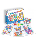 Комплект за оцветяване с акварелни бои Sentosphere Aquarellum Junior - Пеперуди