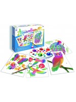 Комплект за оцветяване с акварелни бои Sentosphere Aquarellum Junior - Птици