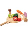 Детски комплект за рязане на зеленчуци от дърво