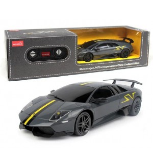 Радиоуправляема количка Rastar - Lamborghini Murcielago LP670-4, 1:24, графит Радиоуправляема количка Rastar - Lamborghini Murcielago LP670-4, 1:24, графит